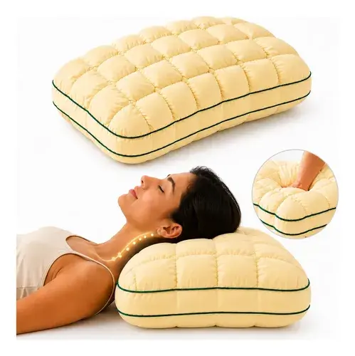 Travesseiro Cervical Ortopedico Relax Coluna 70x50cm Macio