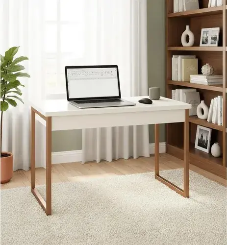 Mesa Home Office Escrivaninha Industrial Quarto Notebook