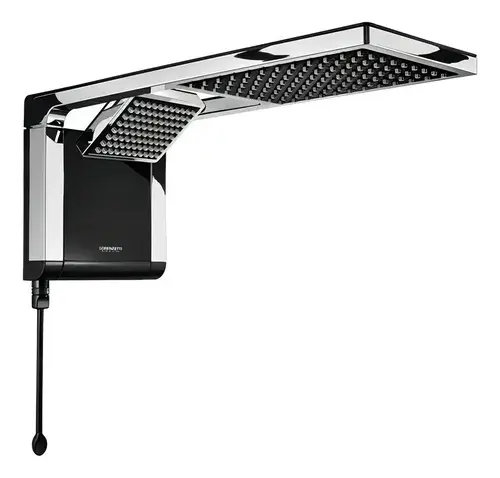 Ducha Elétrica Lorenzetti Acqua Duo Ultra Black Cromado 7800W
