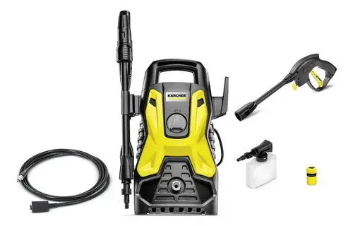 Lavadora De Alta Pressão Kärcher Prática Black 1500 Psi/libras 1400w 300l/h Com Aplicador De Detergente E Lança Regulável 220v