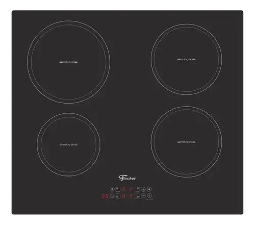 Cooktop de Indução Fischer 4 Bocas Vitrocerâmica com Touch Screen 220V