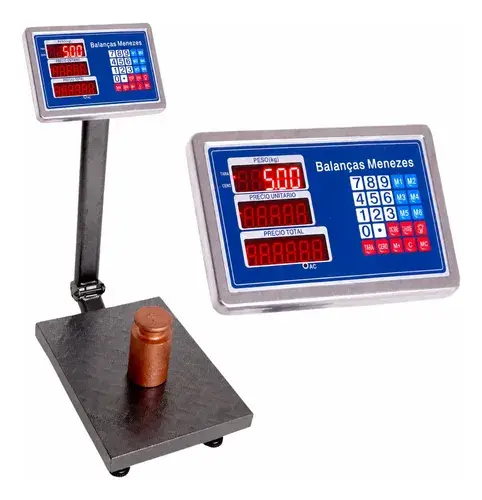 Balança De Plataforma Digital 200kg Com Bateria 30x40 + Nf