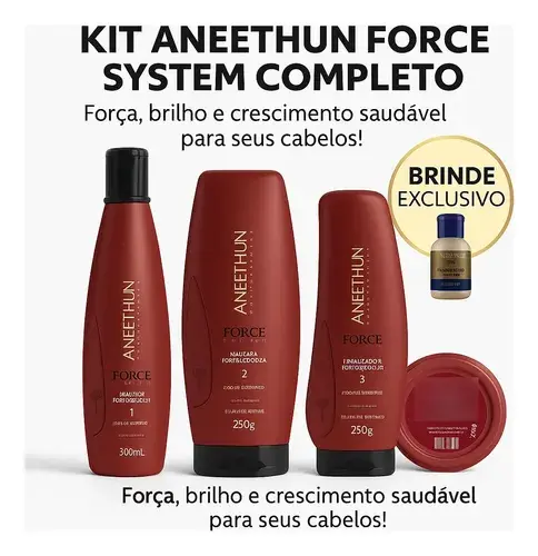 Kit Aneethun Force System Original Com Brinde Exclus