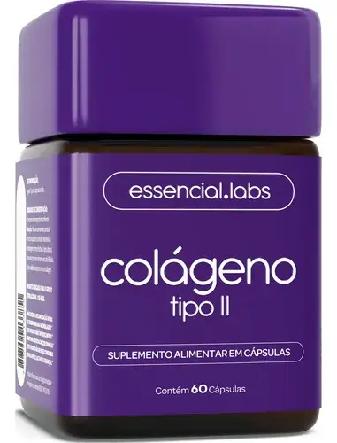 COLÁGENO TIPO 2 com 45mg - Fórmula Exclusiva para a Articulação com Máxima Concentração e Biodisponibilidade - 60 Cápsulas