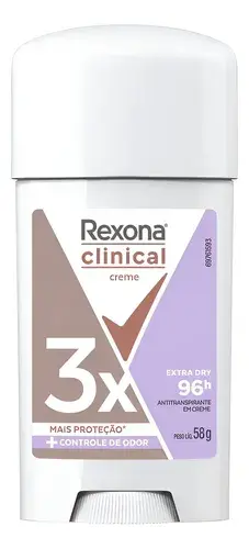 Desodorante Feminino Clinical Extra Dry Em Creme 58g Rexona
