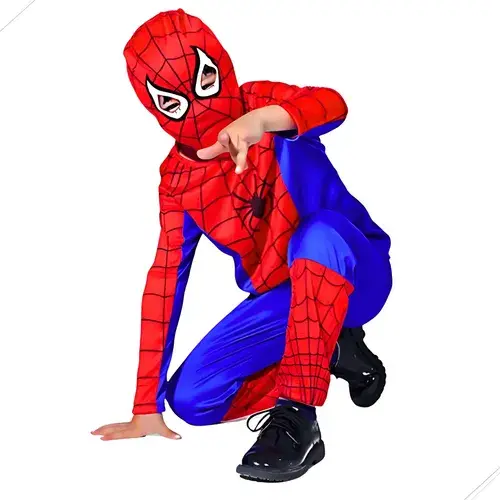 Fantasia Infantil Homem Aranha Com Mácara Spider Man