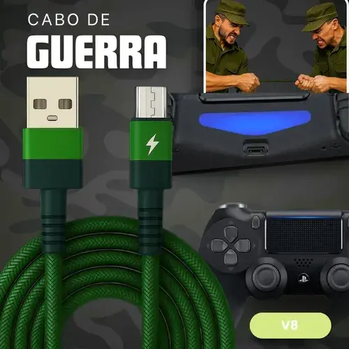 Cabo Carregador Controle Ps4 Ultra Resistente E Rápido