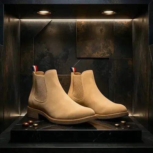 Botina Chelsea Masculina Camurça Bico Estilo Country