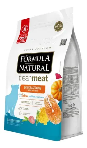Ração Seca Fórmula Natural Gatos Castrados Adultos Salmão 10kg