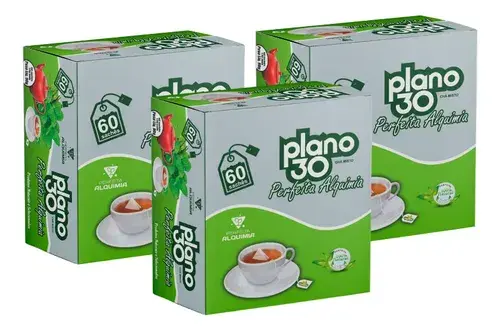 Kit 3- Chá Misto Plano 30 - 60 Sachês | Perfeita Alquimia
