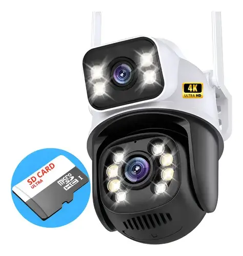 Kit Câmera Lente Dupla Externa + Cartão De Memória Sd 64gb