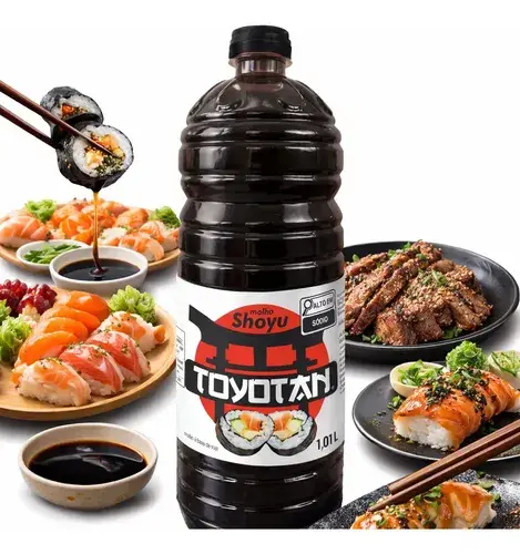 Molho de soja shoyu PALLNI em frasco 1 litro 1 kg