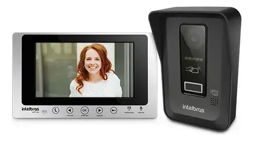 Porteiro Eletrônico Intelbras Allo WT7 Lite Wi-Fi Com Visor HD De 7" e Controle Por App