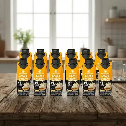 Kit Com 12 Pro Force Banoffee 23g Piracanjuba 250ml
