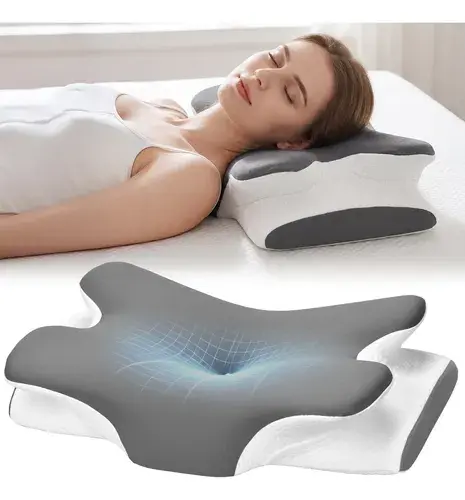 Ehomfory Travesseiro Cervical Suporte Espuma Viscoelástica