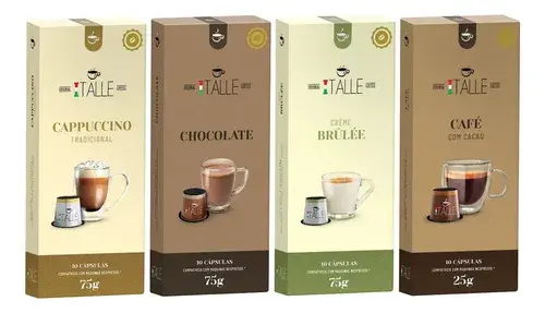 Capsulas Cafe Bebidas Lacteas Capsula Capuccinno Chocolate Capsula Compativel Nespresso Café Italle 40 Capsulas