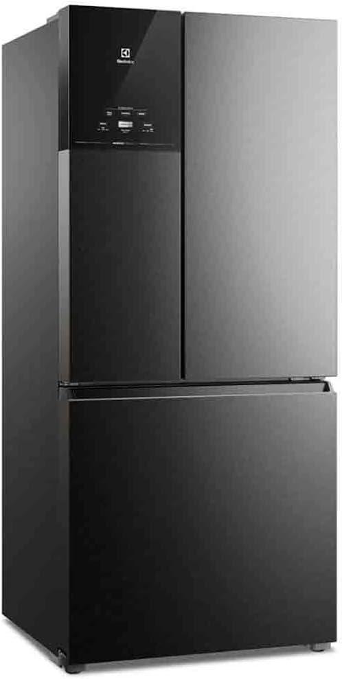 Geladeira Electrolux Multidoor Efficient Com Autosense e Inverter 590 l Black Inox Look (IM8B) 127V