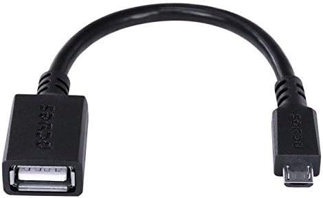 Adaptador Otg Micro USB para USB 2.0 15CM Preto Conexao com Celulares Smartphones Tablets - Pamup-15 - Pcyes