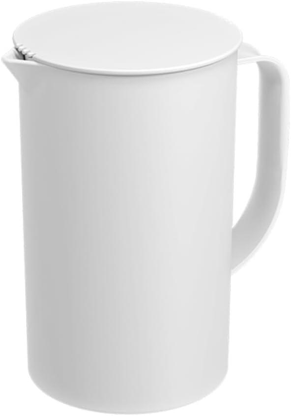 Jarra com Tampa, 1 L, Branco, Coza, Casual