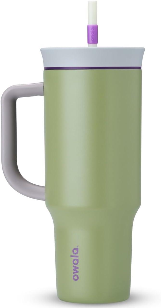 Copo Owala Tumbler Aço Inoxidável Térmico 40oz/1.180ml Green Hip Cactus