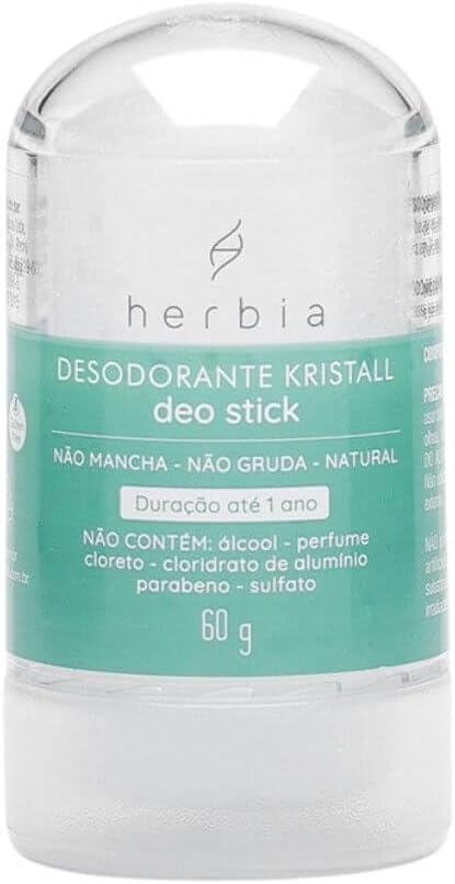 Desodorante Kristall Deo Stick 60G Natural E Vegano Herbia