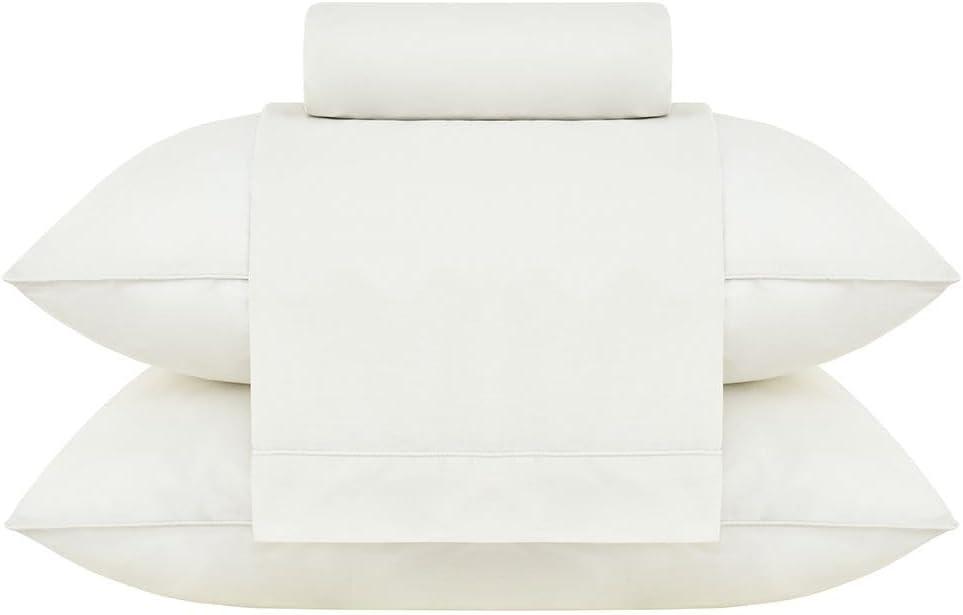 Buddemeyer Jogo de Cama Queen 200 fios Gran Percalle Classic Bege