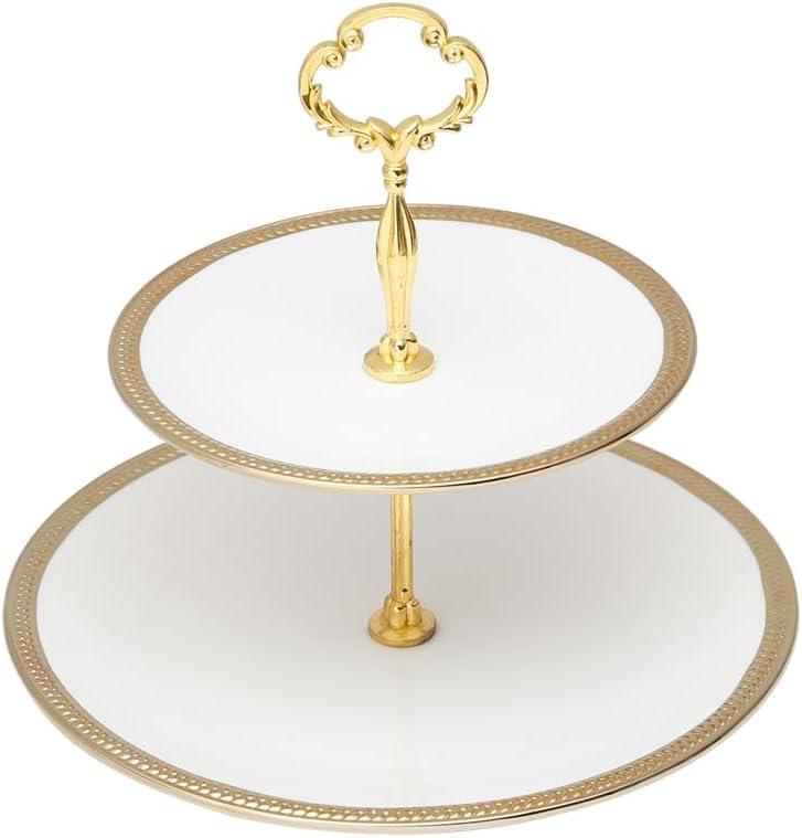 WOLFF - Prato Duplo para Doces de Porcelana Paddy 19cm/27cm x 24cm