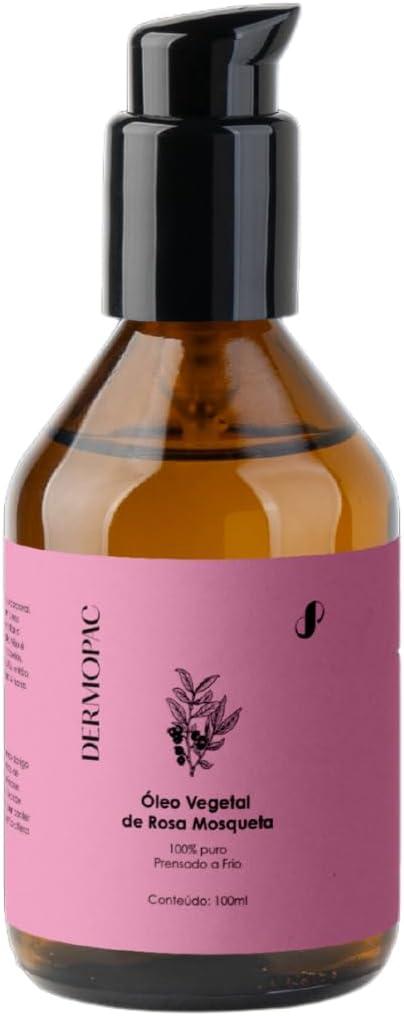 Dermopac Óleo Vegetal de Rosa Mosqueta, 100% Puro Natural, Hidratante Facial e Corporal, 100ml