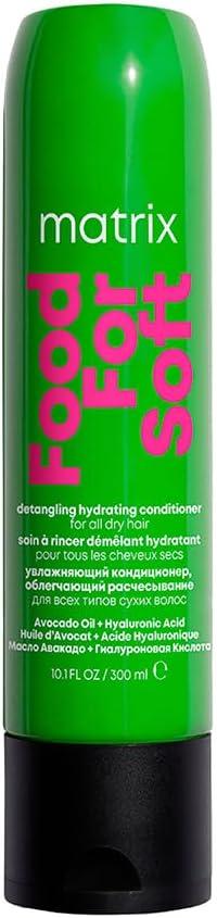 Matrix, Condicionador Hidratante, Food For Soft, Para Todos Os Tipos De Cabelos, Com Infusão De Óleo De Abacate E Ácido Hialurônico, Da Brilho, Maciez, Hidrata, Nutre E Repara, 300ml