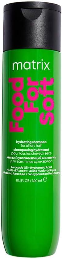 Matrix, Shampoo Hidratante, Food For Soft, Para Todos Os Tipos De Cabelo, Proporciona 7x Mais Hidratação, Com Toque Suave, Da Brilho, Maciez, Nutre E Repara, 300ml