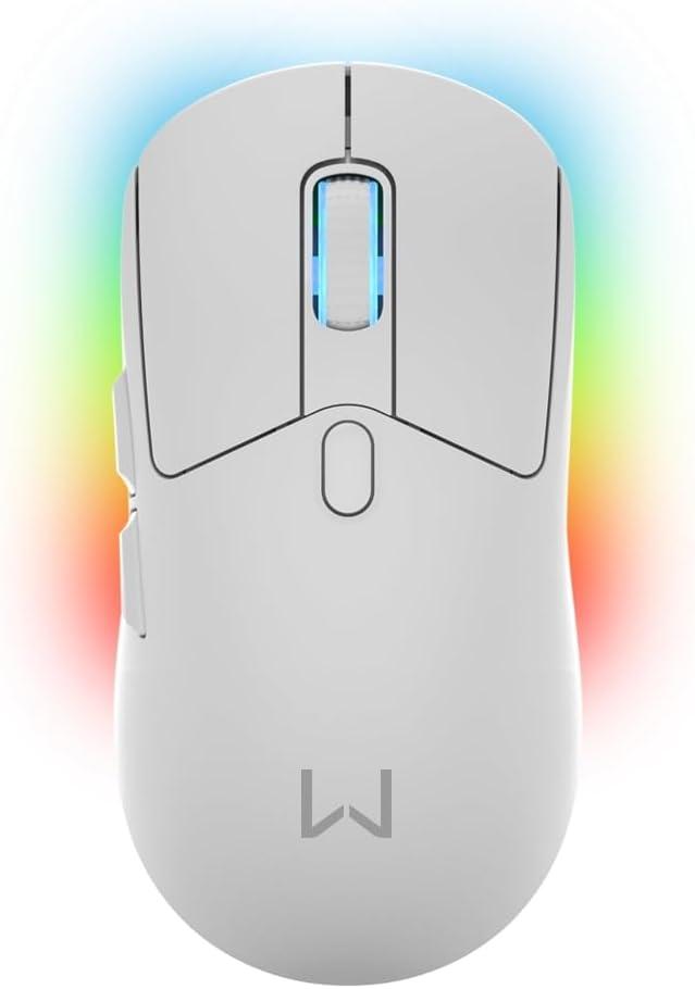Mouse Magnus (Wireless) com Base Branco Warrior - MO422