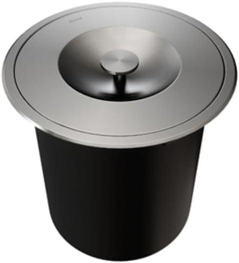 Docol Lixeira Redonda de Embutir DocolMassima Aço Inox 255x255 6L - Cod.Novo: 90016118016 Cod.Antigo: 01611816