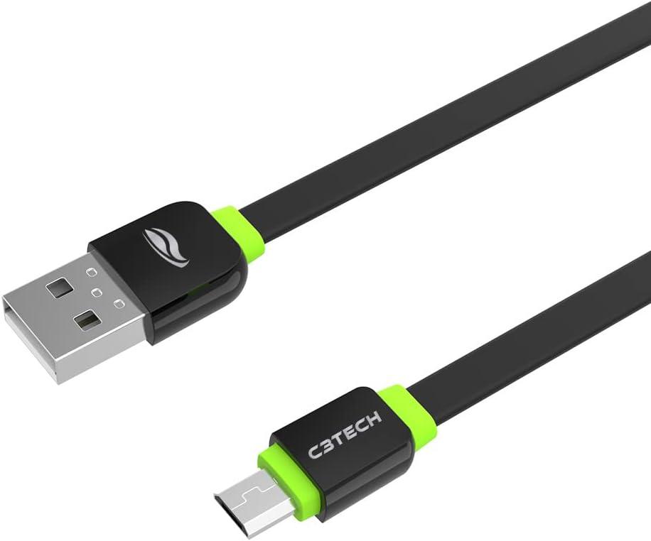 C3Tech Cabo Micro-USB CB-100BK Preto USB 2.0A 1Metro