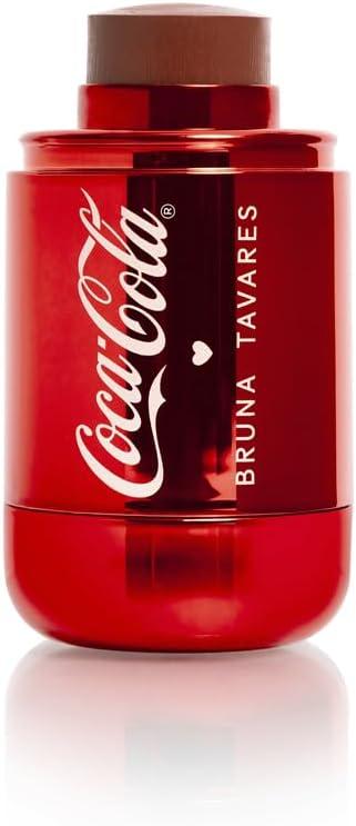 Bruna Tavares Blush Stick Coca Cola Drink Please, Bastão para Face, Edição Limitada, Maquiagem Profissional