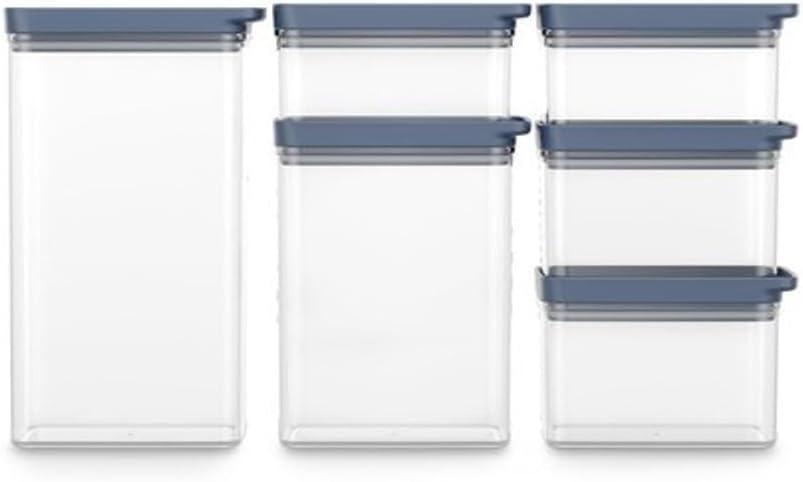 Kit 6 Potes Herméticos e Organizadores de Geladeira Electrolux Empilháveis e Modulares