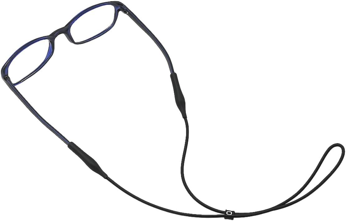 Cordinha de Óculos Ajustável Cordão Moda Corrente Silicone Premium ajustável - Preto