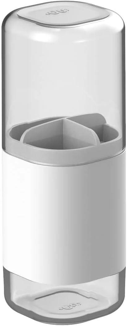 Ou Porta Escova de Dente Branco Linha Dual