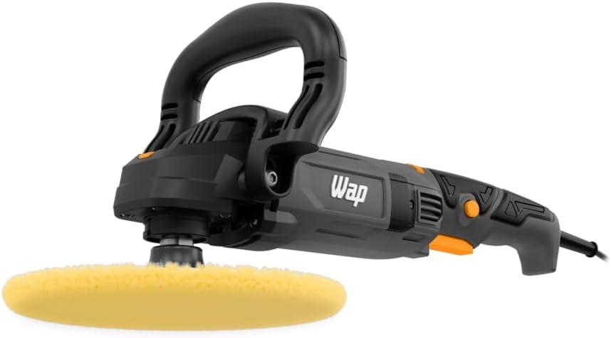 WAP Politriz Rotativa WF PR01 Ergonômica Com Empunhadura Angular 7” 1200W e 6 Velocidades 220V