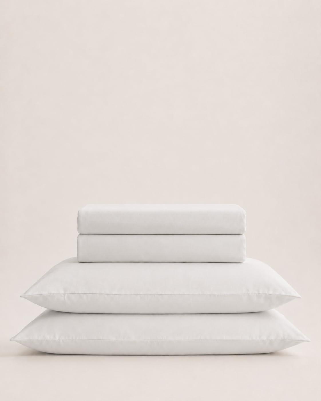 LYOR - Jogo de Cama Casal Saphira Toque 300 Fios Microfibra Branco