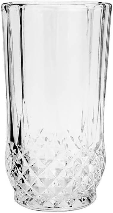 LYOR - Conjunto 7 Peças Jarra com 6 Copos de Vidro Diamante 1,25L/260ml