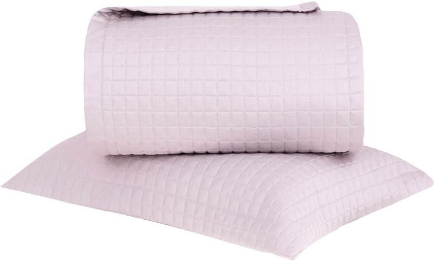 Buddemeyer Kit Colcha Solteiro 270 Fios N. Colors II 100% Algodão Rosa 2 pç