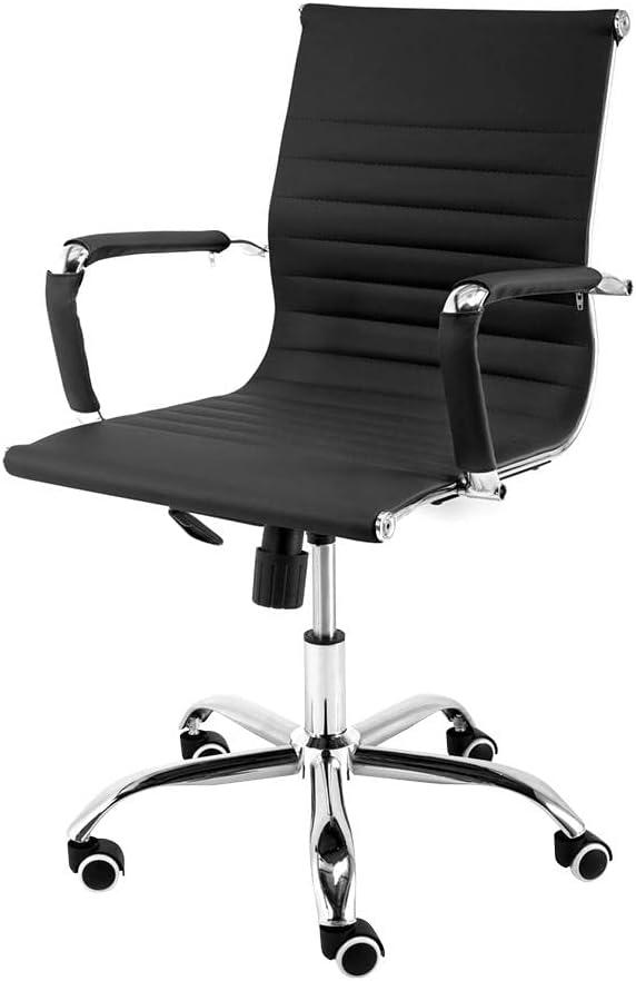 Cadeira de Escritório Moob Boston Diretor Giratória Com Função Relax (Preto)
