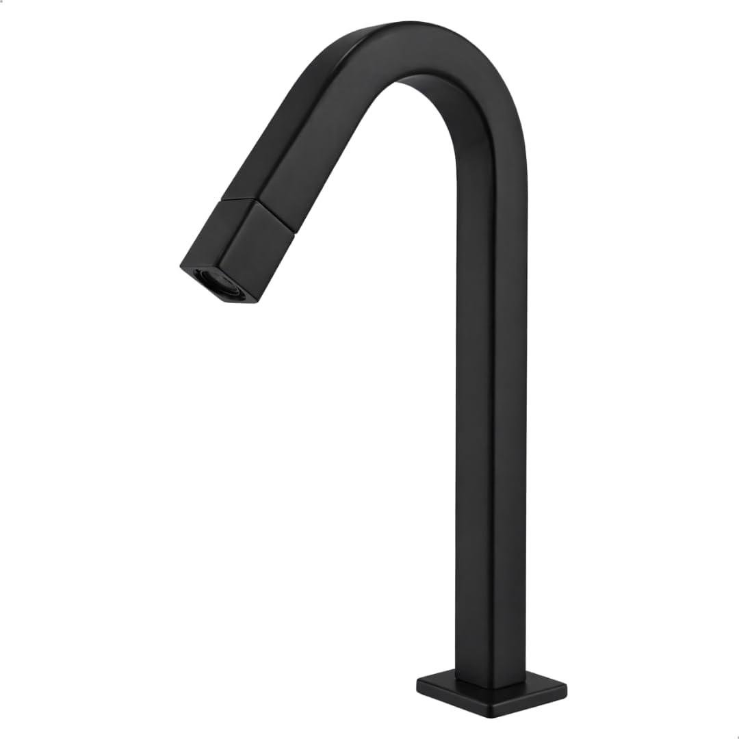 SOFTINOX Torneira Quadrada Acabamento Premium Black Para Banheiro e Lavabo Prática e Clean