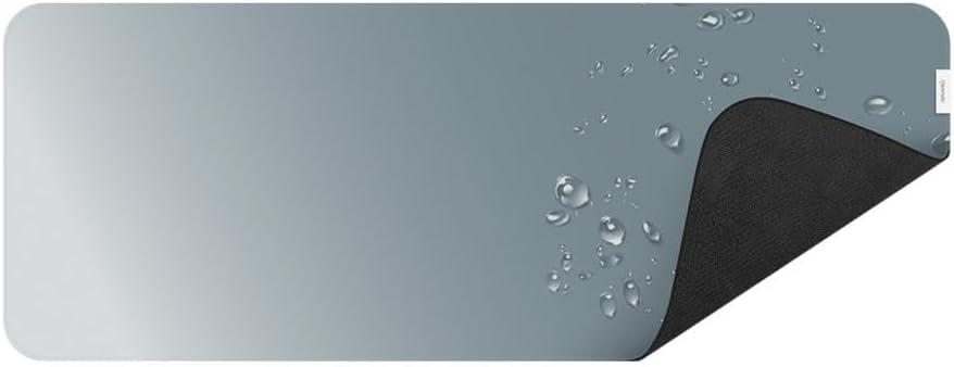 Geonav Mouse Pad Desk, Tecido sintético impermeável e antiderrapante, Toque macio, 80x30cm, OFDP01GR, Cinza