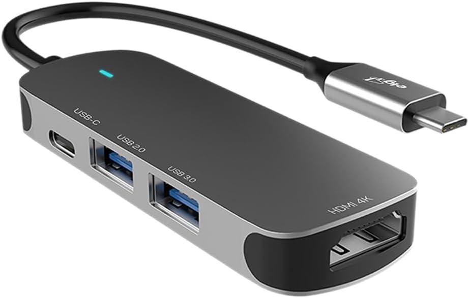 Elg Hub Usb-c 4 em 1 com HDMI 4K, Usb-c, Usb-a 3.0 e Usb-a 2.0
