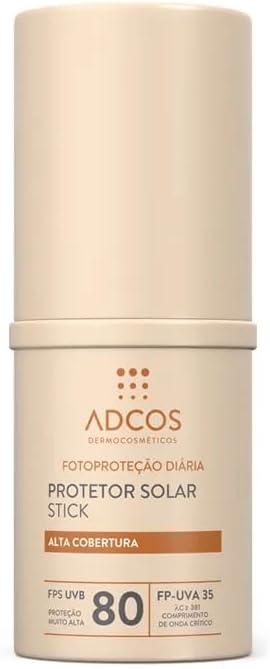 ADCOS Protetor Solar Stick Tonalizante FPS 80 Peach -17g