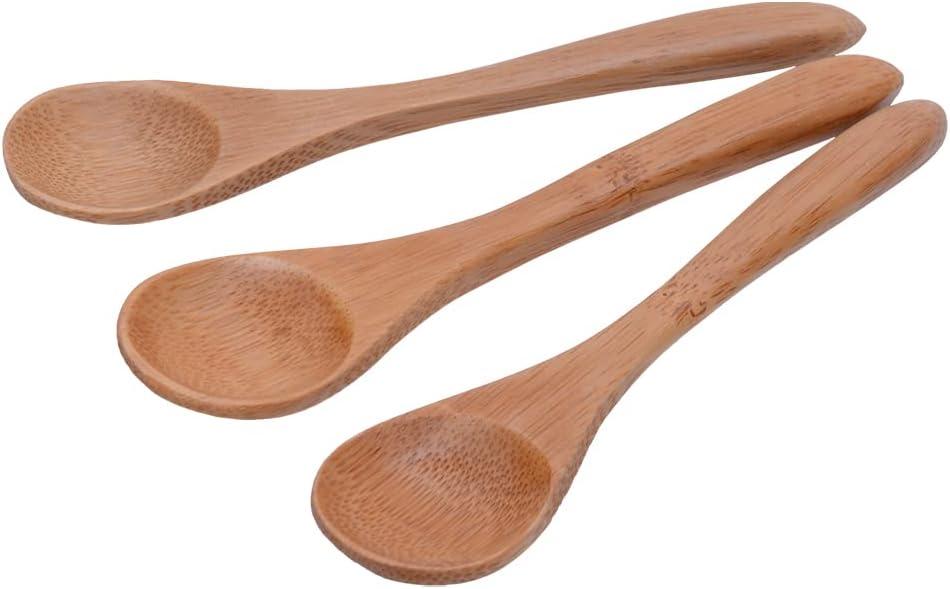 Mimo Style Jogo de Colheres Ecokitchen Feito Inteiramente de Bambu Ecológico. Resistente e Durável. Conjunto Composto Por 3 Pçs de Colheres. Ideal para Saleiros, Farinheiros, Açucareiros, Entre Outros