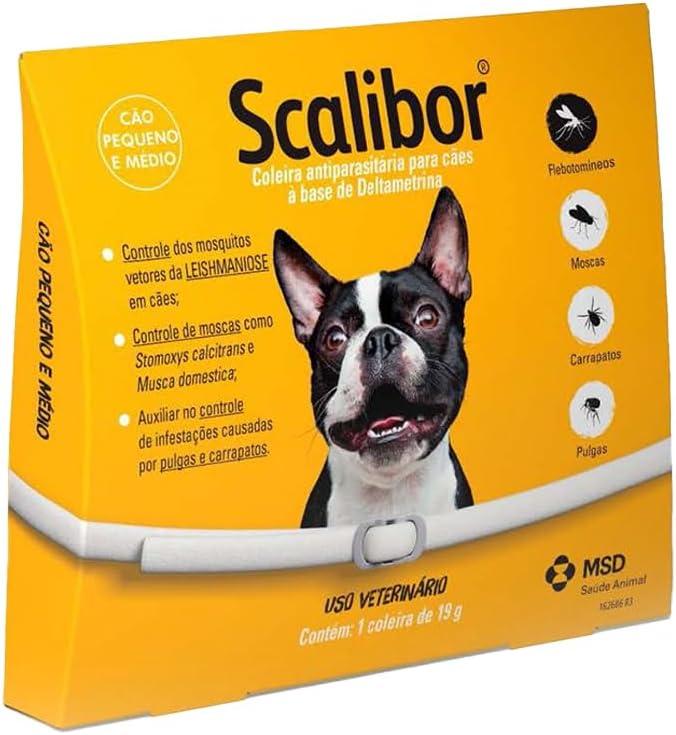 Scalibor® 19g - Coleira Antiparasitária contra mosquitos vetores da Leishmaniose - Cães porte médio 48cm - MSD Saúde Animal