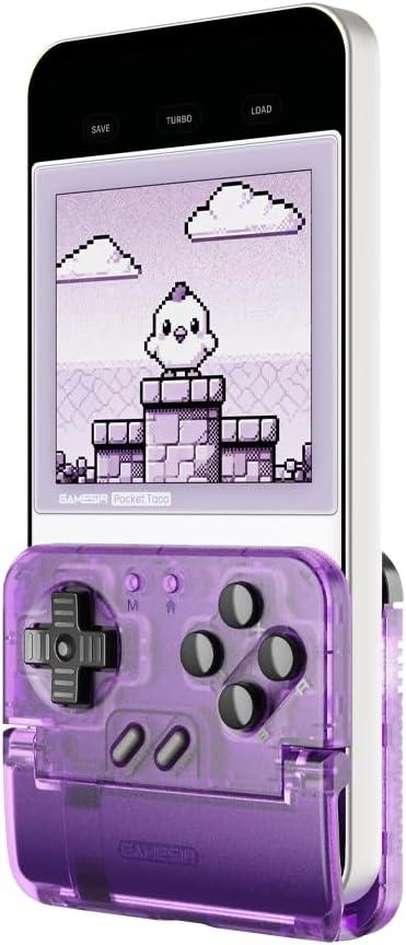 GameSir Pocket Taco Vertical Mobile Gaming Controller – Retro Arcade Bluetooth Gamepad for Android, Portableh Wireless Game Controller for phone, 600mAh Battery, Pass-Through Charging - Purple