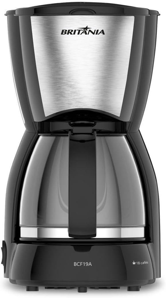 Britânia Cafeteira BCF19 Inox 18 Cafezinhos Jarra de Vidro 550W 127V